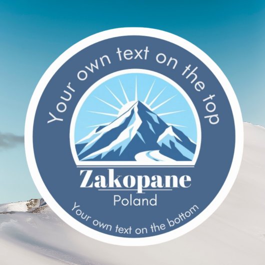 Zakopane Polen skivakantie Sticker