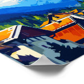 Zakopane Polen vintage reisillustratie Poster (Hoek)