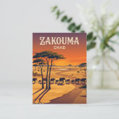 Zakouma Nationaal Park Tsjaad Briefkaart (Staand voorkant)