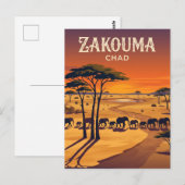 Zakouma Nationaal Park Tsjaad Briefkaart (Voorkant / Achterkant)