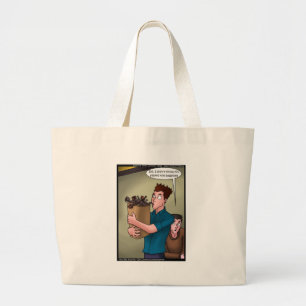 Zakpijp Grappige Cadeaus T-shirts Mokken Kaarten E Grote Tote Bag