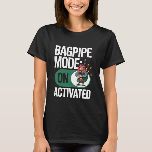 Zakpijp Modus Geactiveerd T-shirt Funny Schotse Mu (Voorkant)