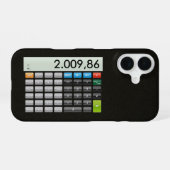 Zakrekenmachine-app iPhone 16 Hoesje (Achterkant horizontaal)