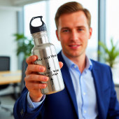 Zakwaterflessen met bedrijfslogo waterfles 