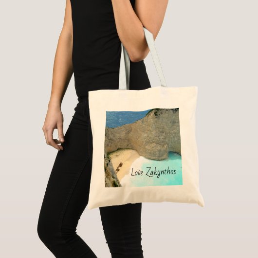 Zakynthos Canvas tas (schipbreuk) met motief (Voorkant (product))