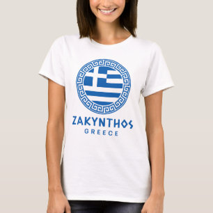 Zakynthos en vlag van Griekenland Vrouwen Wit T-shirt