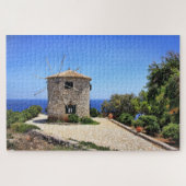 Zakynthos Greece Windmill Zee Island Legpuzzel (Horizontaal)