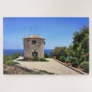 Zakynthos Greece Windmill Zee Island Legpuzzel