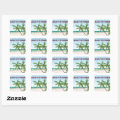 Zakynthos Griekenland reisposter Vierkante Sticker (Vel)