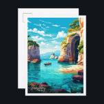 Zakynthos Griekenland Vintage Travel Illustratie Briefkaart<br><div class="desc">Zakynthos Griekenland Art Vintage reisplaats illustratie</div>
