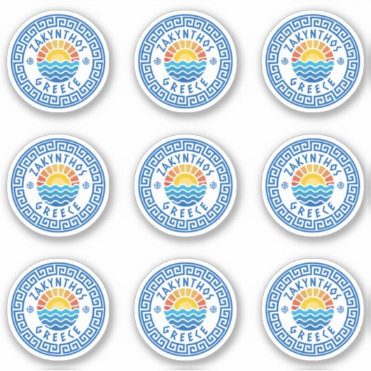 Zakynthos Island, Greece Multiple Pack Sticker (Voorkant)