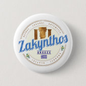 Zakynthos Island Griekenland Vakantie  souvenir Ronde Button 5,7 Cm (Voorkant)