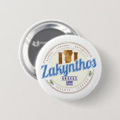 Zakynthos Island Griekenland Vakantie  souvenir Ronde Button 5,7 Cm (Voorkant /achterkant)