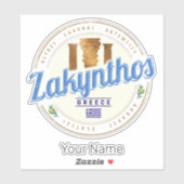 Zakynthos Island Griekenland Vakantie  souvenir Sticker (Vel)