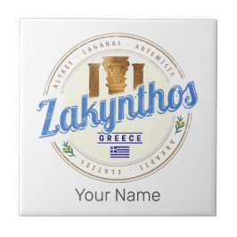 Zakynthos Island Griekenland Vakantie  souvenir Tegeltje