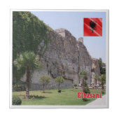 zAL009 ELBASAN Castle Albanië, Tegeltje (Voorkant)
