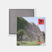 zAL009 ELBASAN Kasteel Albanië, Koelkast Magneet (Voorkant / Achterkant)