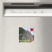 zAL009 ELBASAN Kasteel Albanië, Koelkast Magneet (Insitu (Vaatwasser))