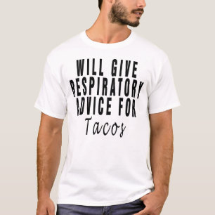 Zal ademhalingsadvies geven voor Tacos ,respirator T-shirt