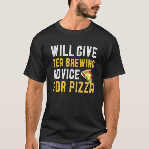 zal advies geven aan de tea-breiafdeling voor Pizz T-shirt