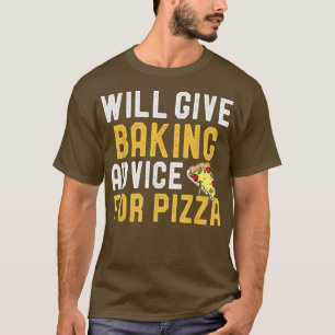 Zal advies geven voor het bakken van Pizza Funny P T-shirt
