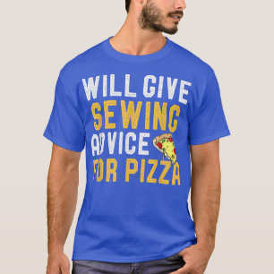 Zal advies uitbrengen over het naaien van Pizza Fu T-shirt