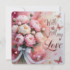 Zal al mijn liefde Valentijnsdag kaarten