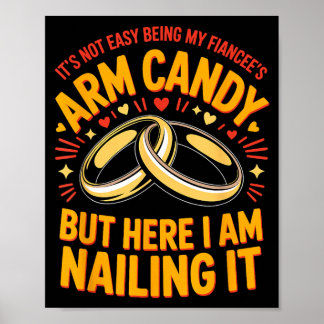 Zal arm candy zijn verlovings verloofde paar arm poster
