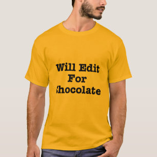 Zal bewerken voor chocolade t-shirt