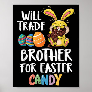Zal broeder ruilen voor paaseieren Kinder familie Poster
