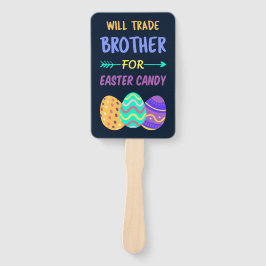 Zal broeder ruilen voor paasmaaltijd Snoep I Handwaaier