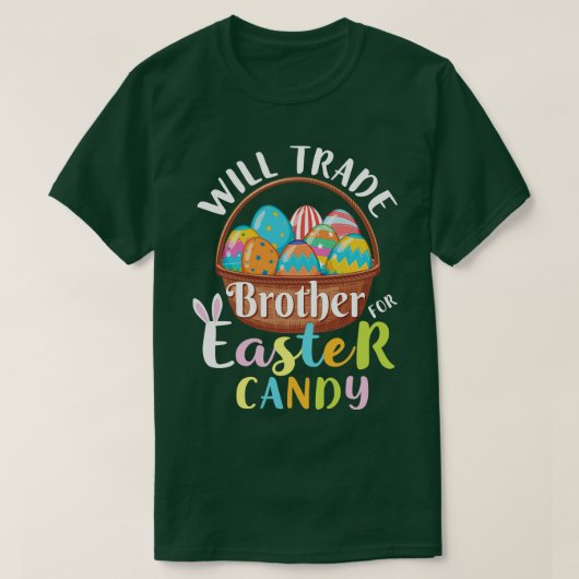 Zal broeder Snoep verhandelen Happy Easter T-shirt (Design voorkant)