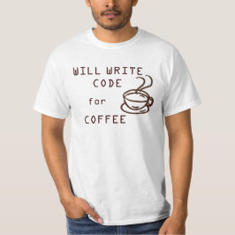 Zal code schrijven voor koffie T-shirt