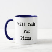 zal code schrijven voor pizza mok (Links)