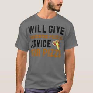 Zal Crossword Puzzles advies geven voor Pizza Word T-shirt