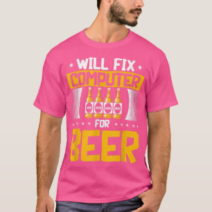 Zal de Computer van de Steun van de Technologie va T-shirt