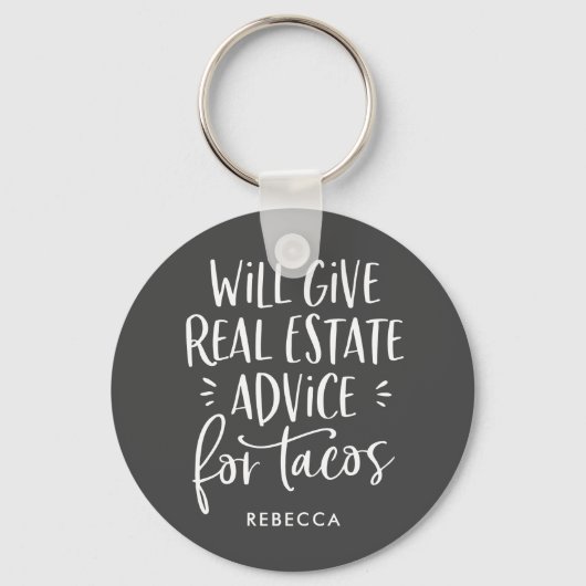 Zal de eigenlijke Estate Adviseren voor Tacos Funn Sleutelhanger (Voorkant)