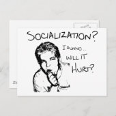 Zal de socialisatie Hurt? Briefkaart (Voorkant / Achterkant)