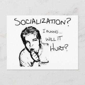 Zal de socialisatie Hurt? Briefkaart