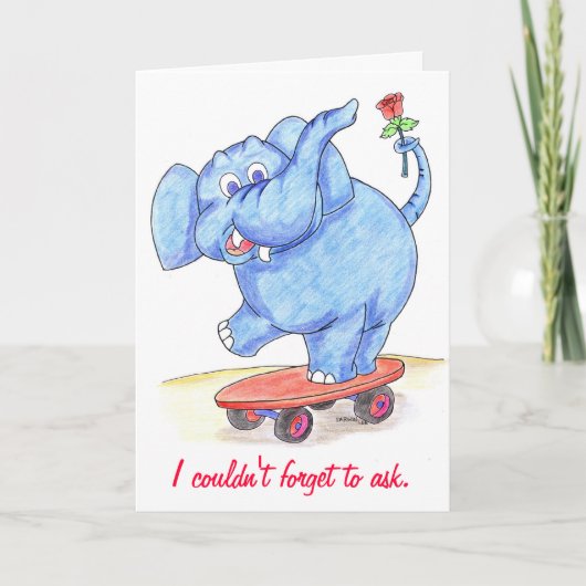Zal de Valentijnse Kaart van de olifant u mijn (Voorkant)