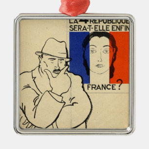 Zal de vierde republiek nog steeds Frankrijk zijn? Metalen Ornament