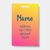 Zal de Vloed Mijn Stoel Bespatten - Bagage Label Badge (Achterkant)