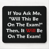 Zal dit op het examen staan? muismat (Voorkant)