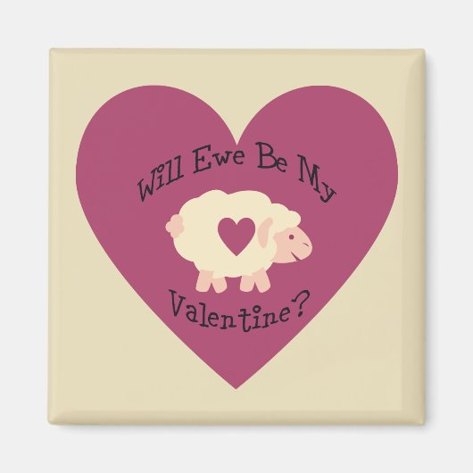Zal Ewe mijn Valentijn zijn? Magneet (Voorkant)