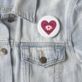 Zal Ewe mijn Valentijn zijn? Ronde Button 5,7 Cm (In situ)
