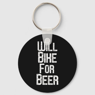 Zal Fietsen Voor Bier T-shirt Funny Mountainbiken  Sleutelhanger
