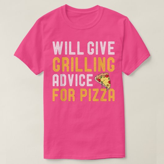 Zal grilling advies geven voor Pizza Funny BBQ Bar T-shirt (Design voorkant)