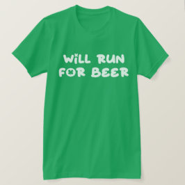 Zal hardlopen voor groene bier, St. Patrick's Day  T-shirt