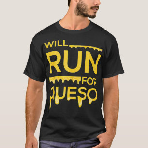Zal hardlopen voor Queso Gym Fitness Workout T-shirt