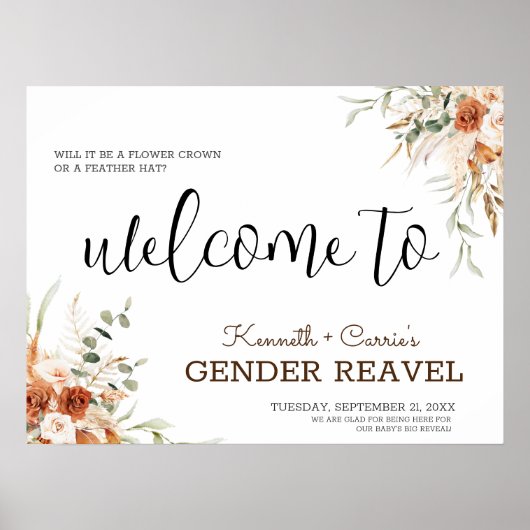 Zal het een bloemkroon of een veer Pet zijn? Gesla Poster (Voorkant)